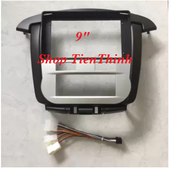 Mặt Nạ- Mặt dưỡng Taplo 9 Inch Cho Xe Toyota Innova năm 2007 - 2012 (điều hoà tự động)