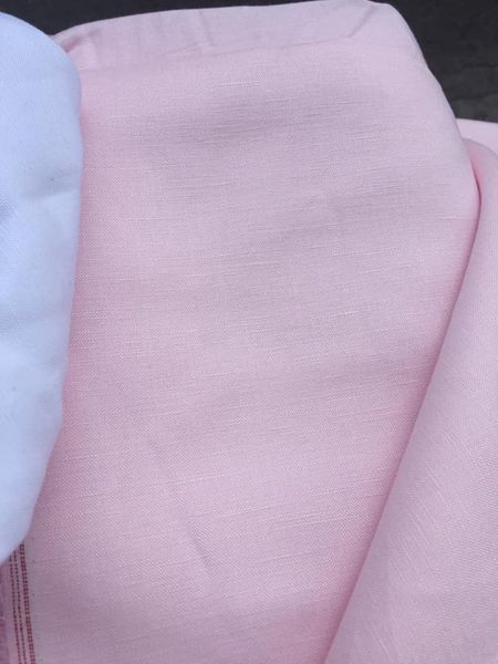 Vải linen ướt màu hồng nhạt