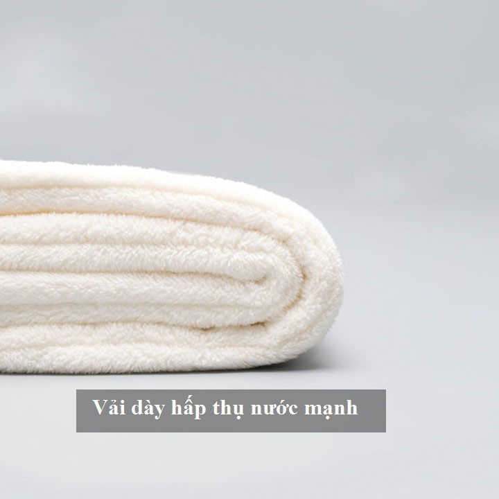 Khăn ủ tóc siêu thấm nước - giúp tóc khô nhanh trong vài phút