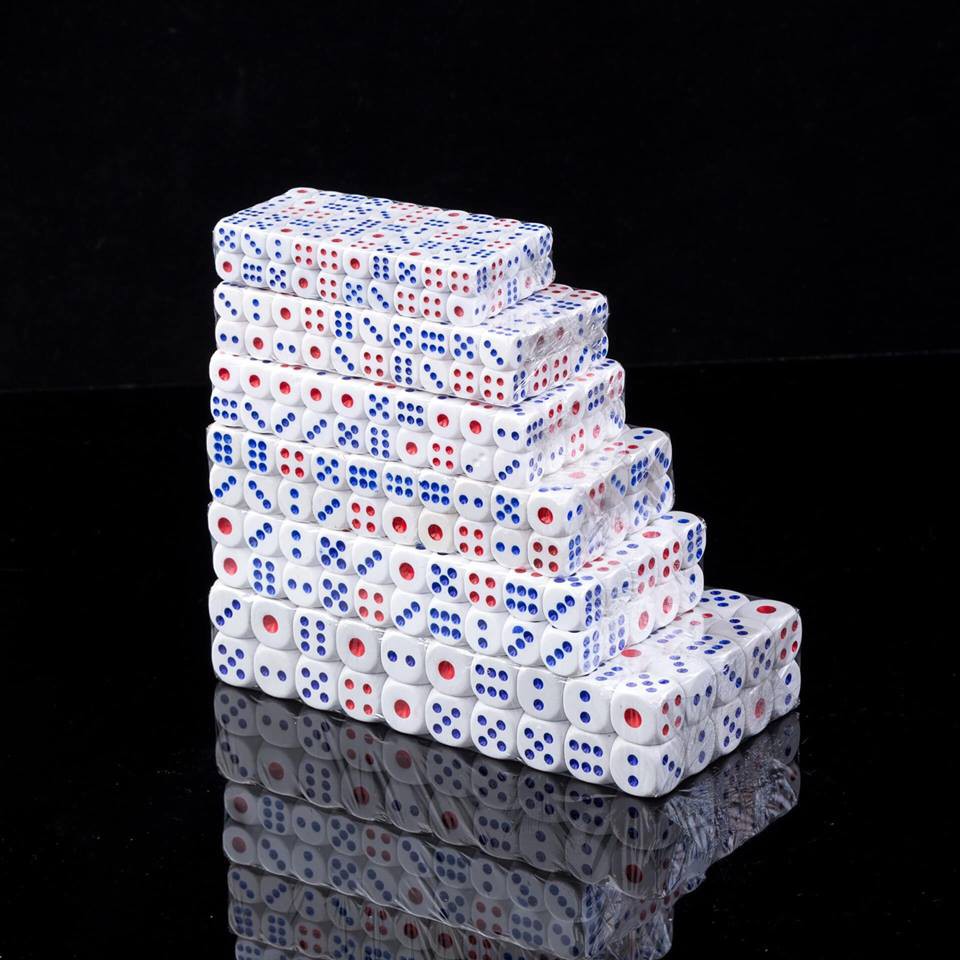 XÚC XẮC NHỰA CỨNG ( SET 10 VIÊN )