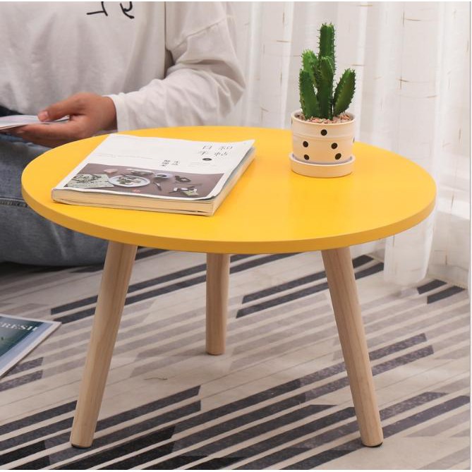 Bàn trà sofa vintage mặt tròn ( Mặt 50 cm)