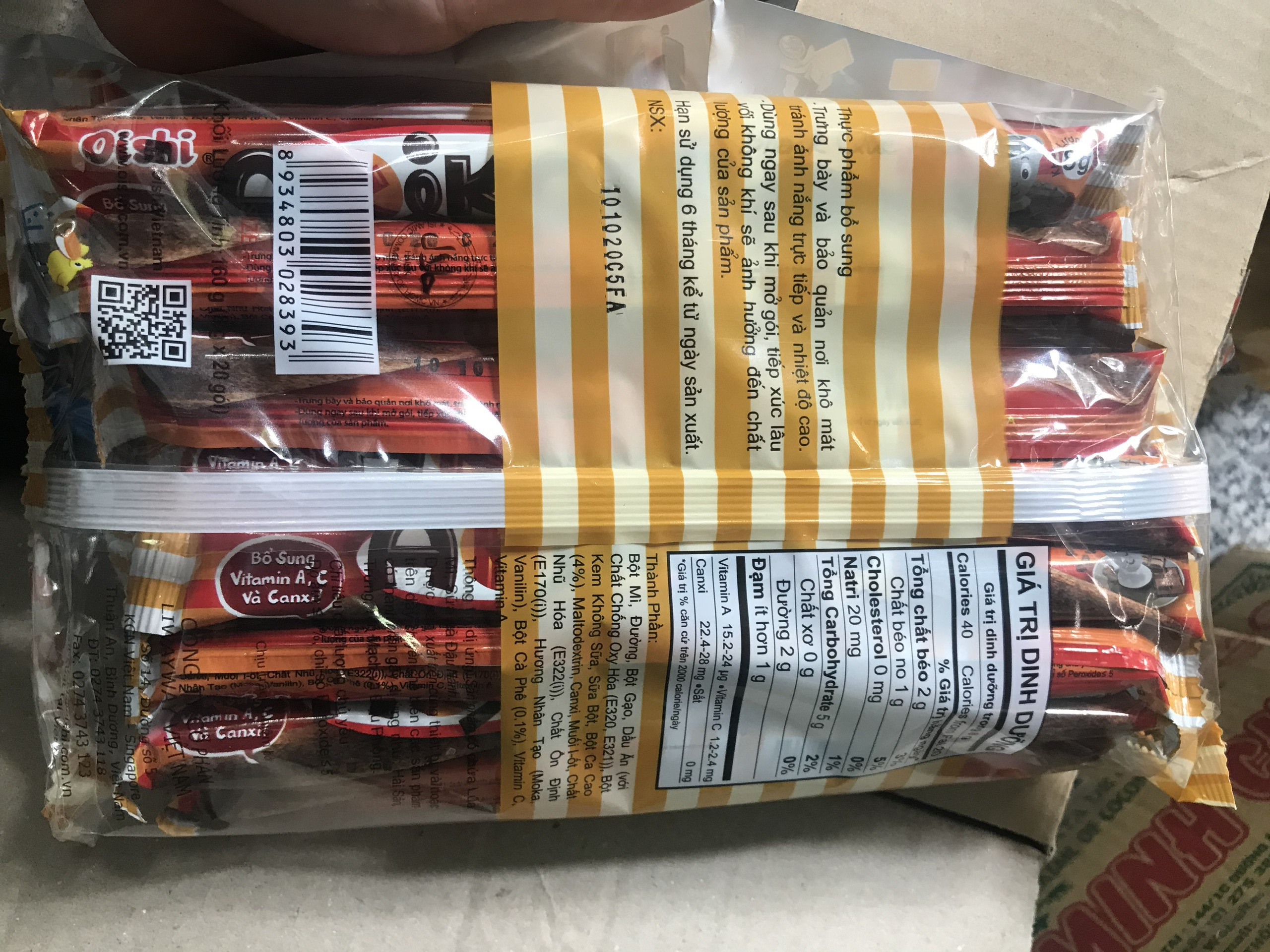 GÓI 20 CÂY BÁNH QUẾ OISHI AKIKO