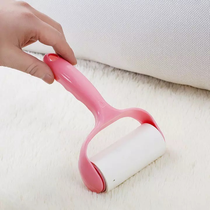 Cây lăn bụi cao cấp có tay cầm -Cây lăn bụi cao cấp có tay cầm lăn bụi bẩn, sợi bông bám dính trên quần áo, đệm ghế-Cây lăn bụi quần áo, sofa, thảm
