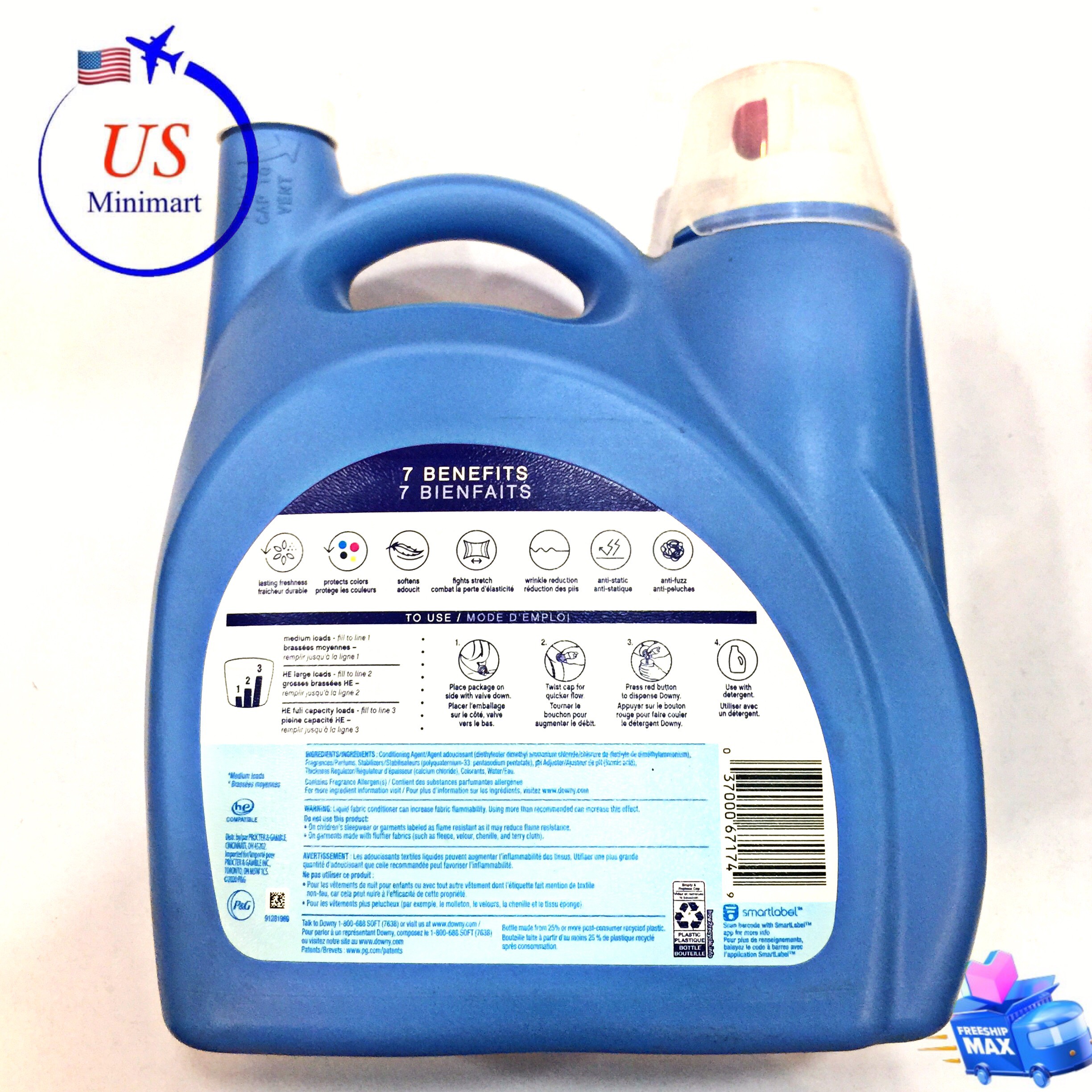 Nước xả vải ULTRA DOWNY của MỸ (có 2 size)