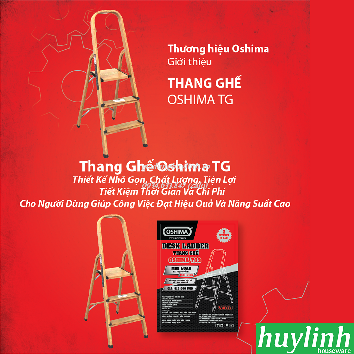 [HCM]Thang ghế 3 bậc Oshima TG3