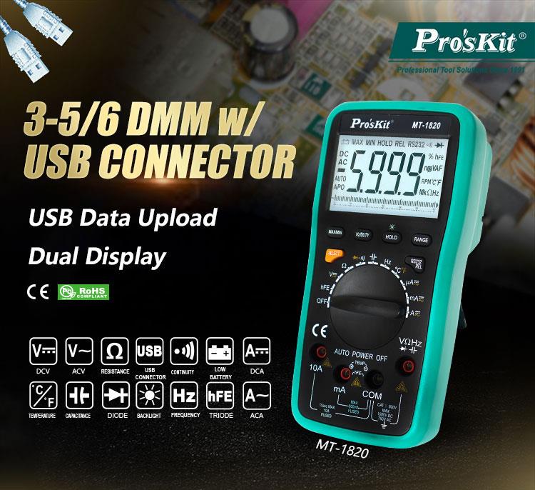 Đồng hồ đo Pro'skit MT-1820 (Xanh)