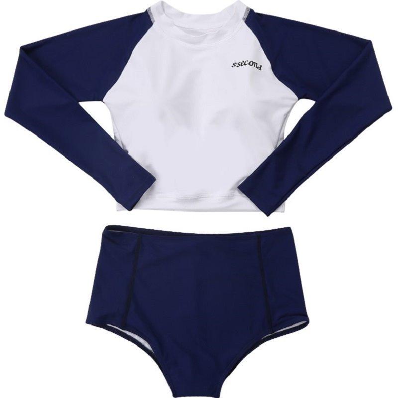 Nơi bán Bộ Đồ Bơi Đi Tắm Biển Nữ Bikini 2 Mảnh Áo Dài Tay-DBG3