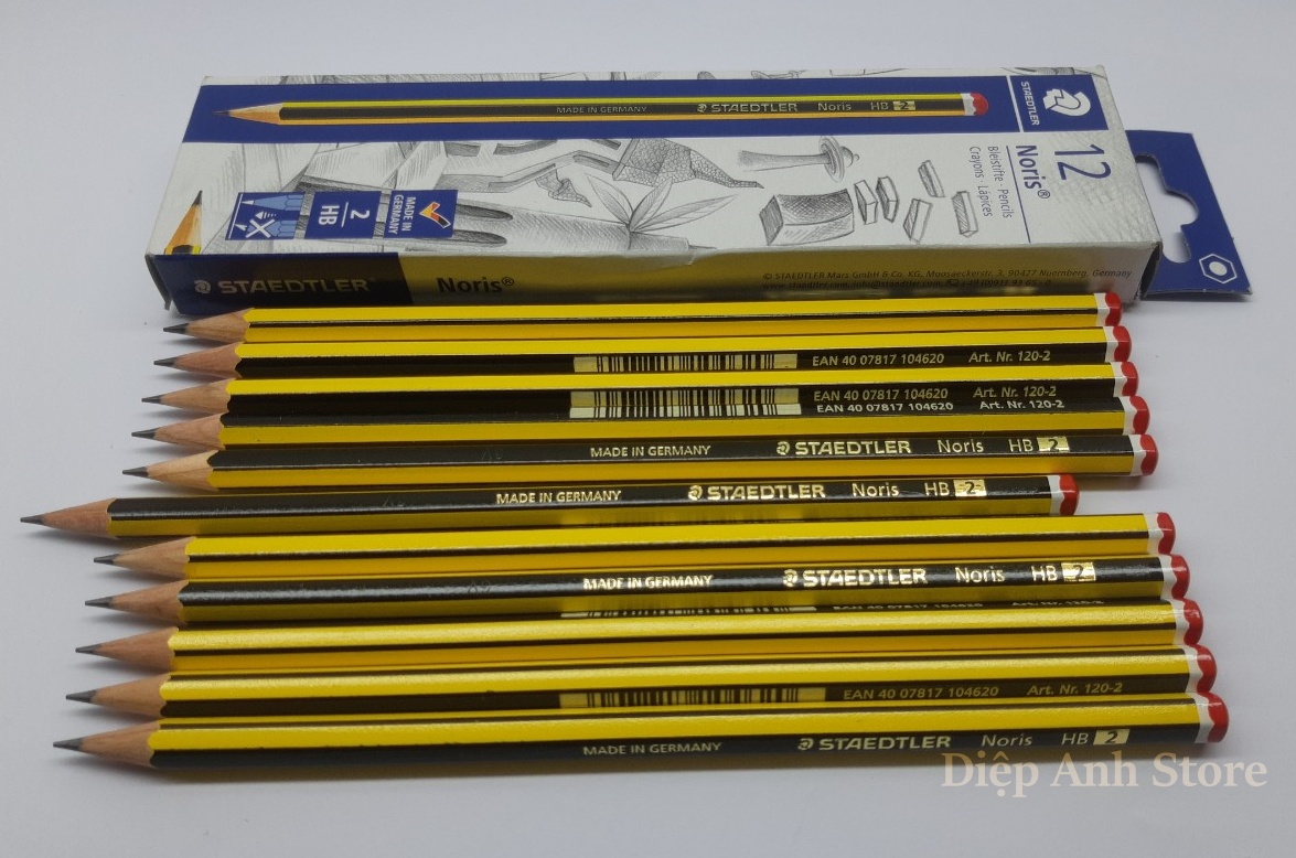 Bút chì Đức chính hãng Staedtler (Mã 120 - 2 HB, hộp 12 chiếc)