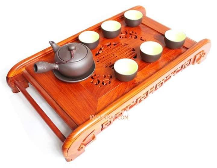 Khay trà gỗ hương cao cấp