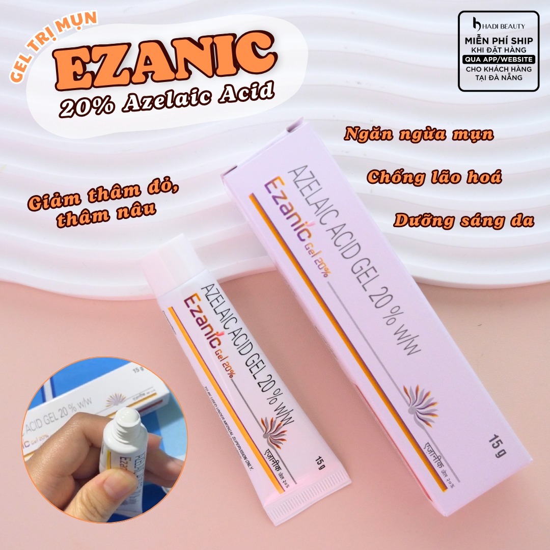 Gel giảm mụn, mờ thâm Azelaic Acid Gel 20% 15 gram