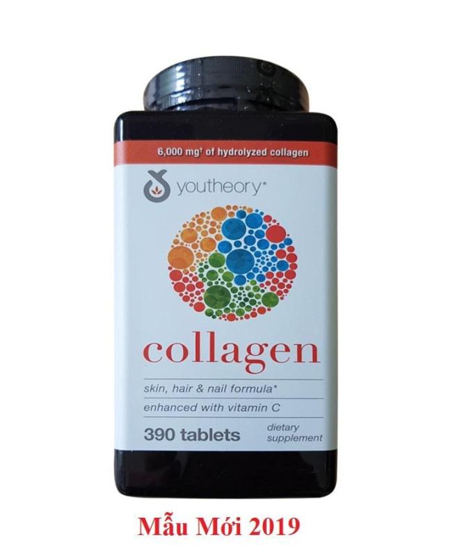 Combo ngăn ngừa lão hóa trẻ hóa da Youtheory Collagen +C Type 1 2 & 3 390 viên cao cấp