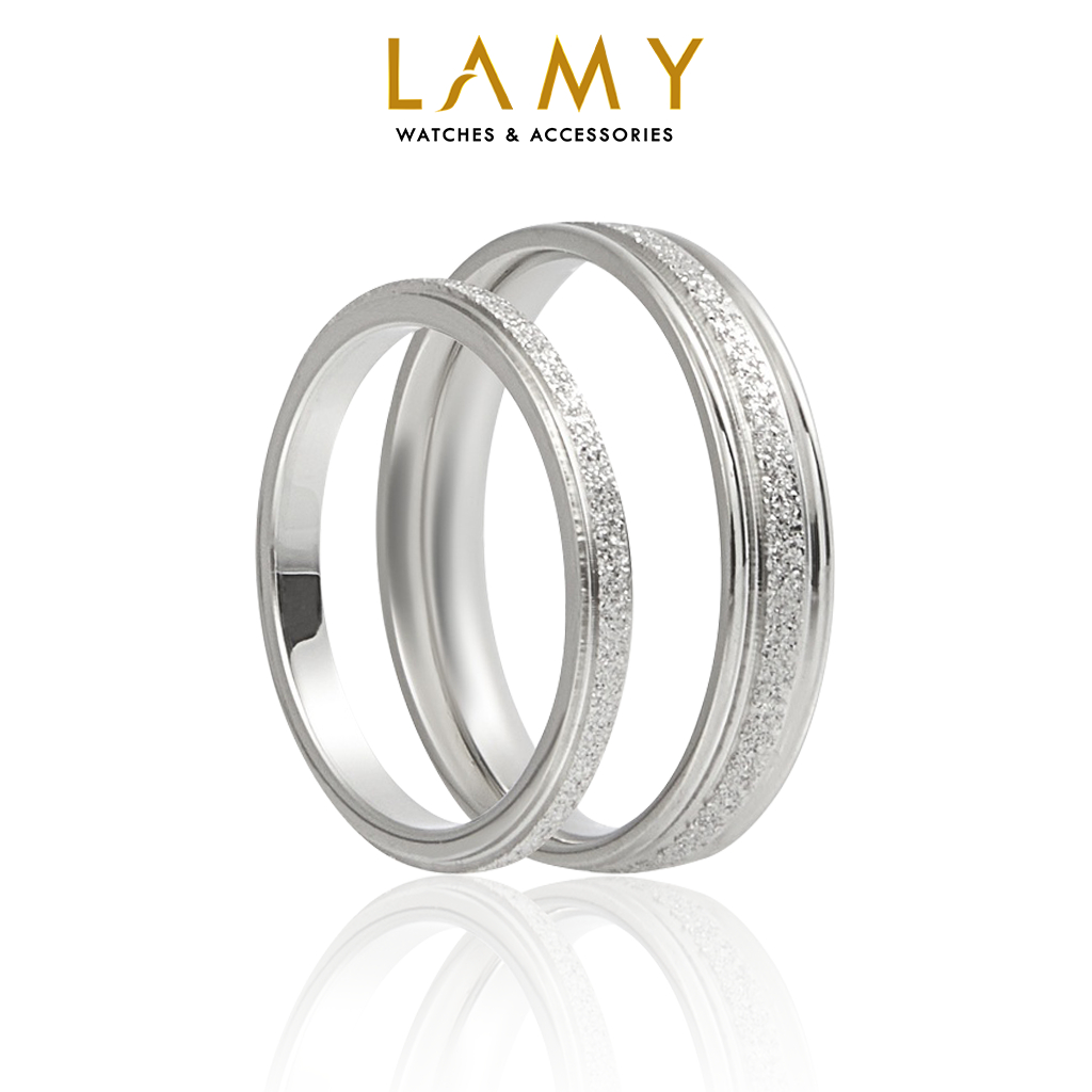 Nhẫn cặp đôi LAMY Milgrain Silver Ring