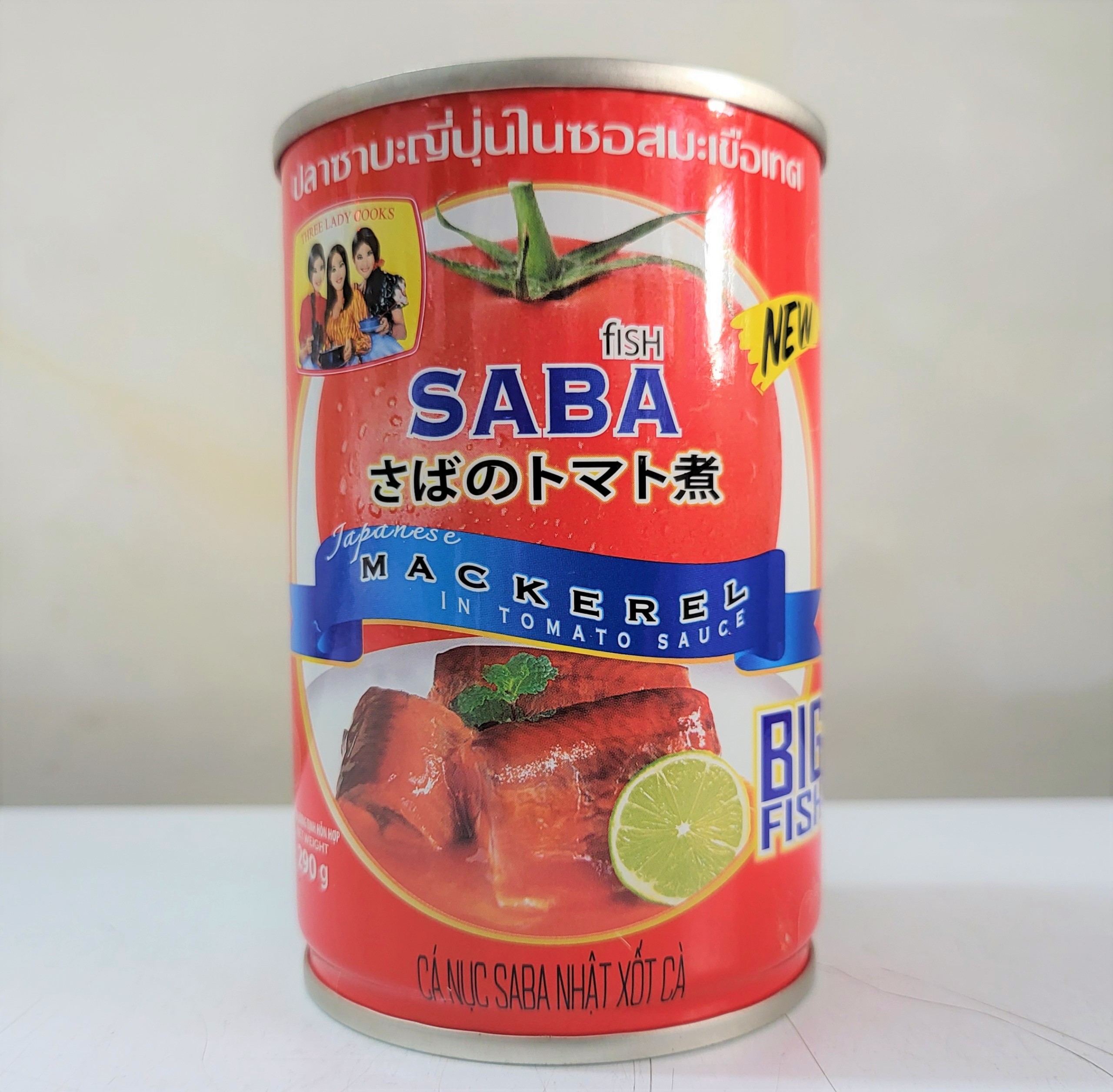 [Hộp 290g] CÁ NỤC SABA NHẬT XỐT CÀ “3 Cô Gái” [VN] THREE LADY COOKS Saba Japanese Mackerel In Tomato Sauce