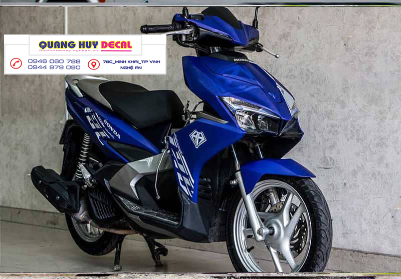 Tem trùm Air Blade xanh dương - Độ dán team trùm decal xe máy Air Blade xanh dương - Team trùm decal xe máy Air Blade rẻ đẹp và chất