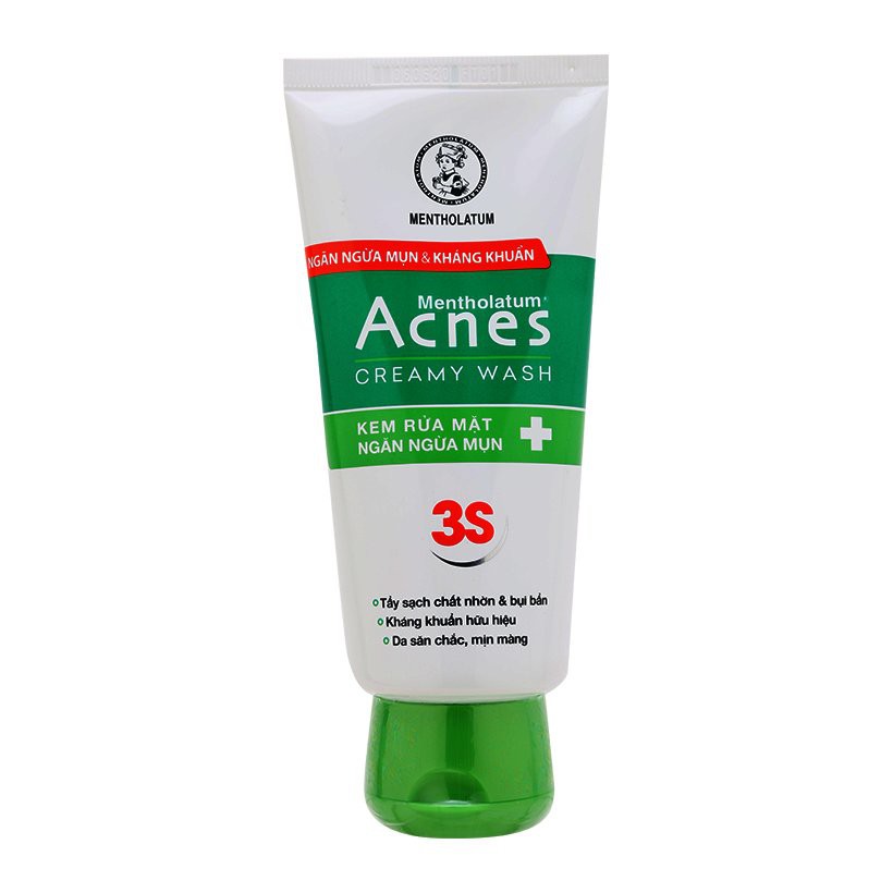 Sữa rửa mặt ngăn ngừa mụn acnes creamy wash - 100g