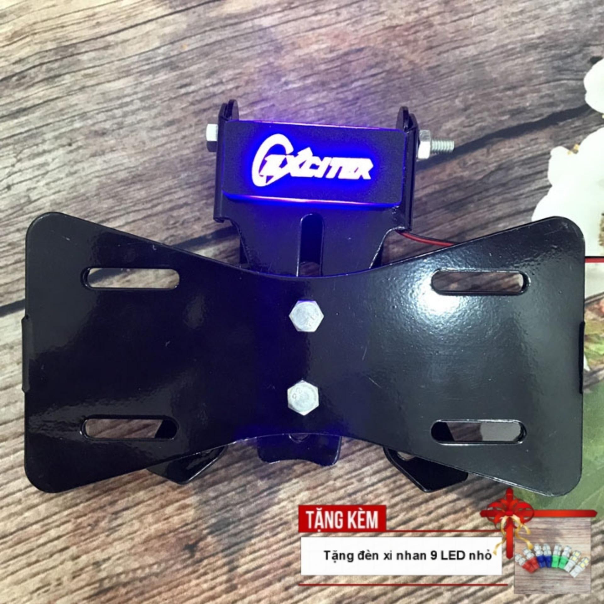 TẶNG ĐÈN XI NHAN 9 LED - [QUÀ CHẤT] Pass biển số xe Exciter có logo Led chữ Exciter siêu sáng OX403 -