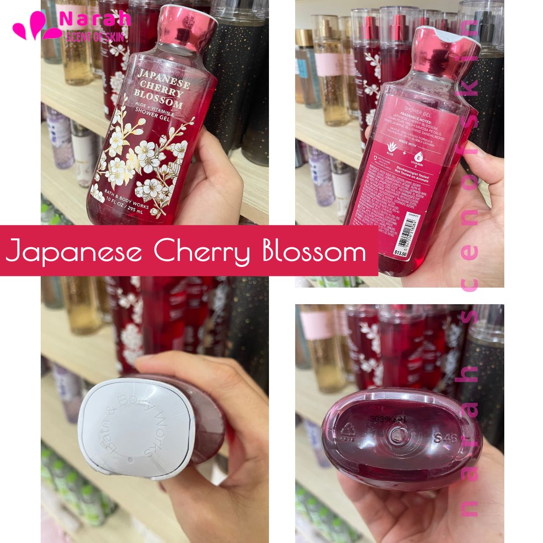 JAPANESE CHERRY BLOSSOM - Sữa tắm nước hoa BBWs Japanese Cherry Blossom giúp da mịn màn & lưu hương size 295ml - Narah ScentOfSkin