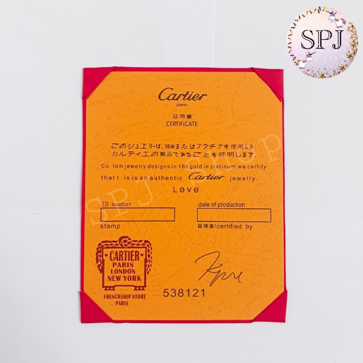 Hộp Cartier Đựng Nhẫn Trọn Bộ (3 Món Như Hình)