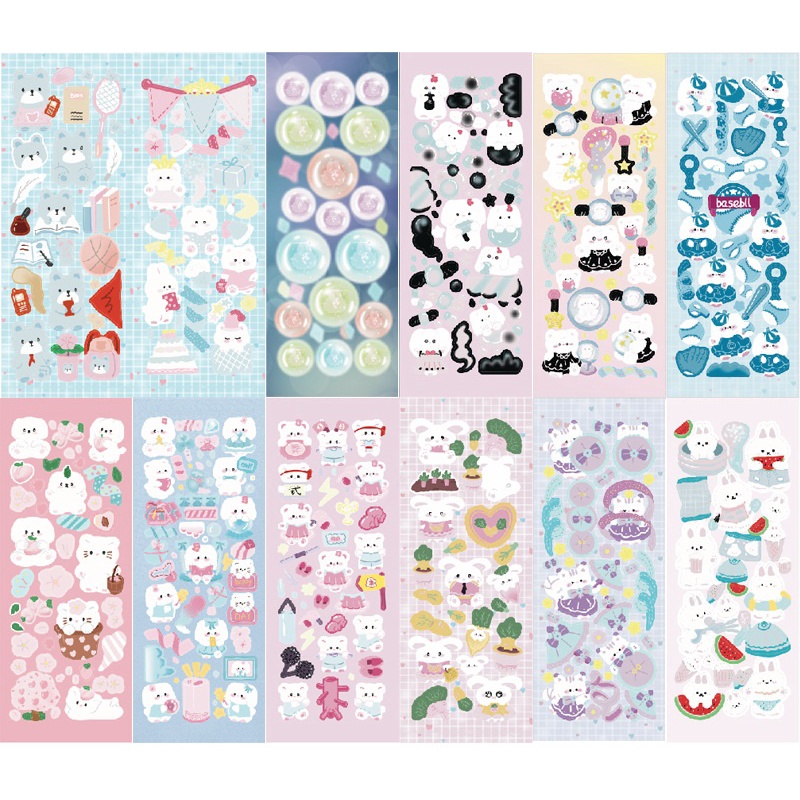 Zanmo nhãn dán sticker dễ thương trang trí (Inbox chọn mẫu)