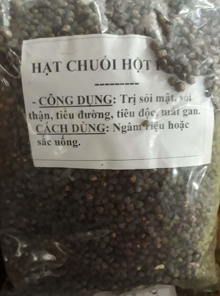 Hạt chuối hột rừng khô 500gr