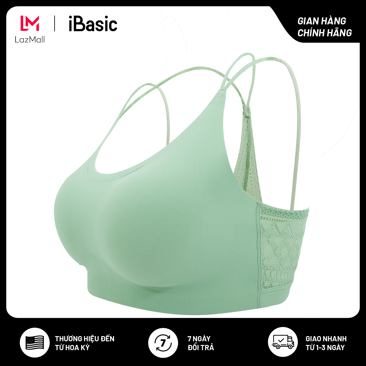 Áo bralette iBasic không gọng mút mỏng BRAW153