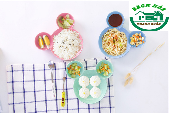 Bát lúa mạch hình chuột Mickey cho bé ăn dặm
