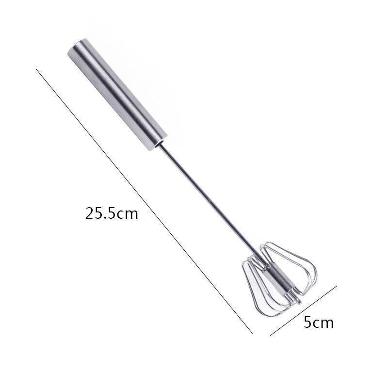 Cây đánh trứng inox trục tự xoay