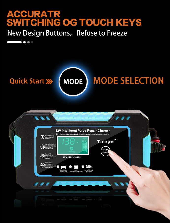 Máy Nạp Acquy 12 -400Ah - Sạc có tạo xung khử sunfat - Siêu Sạc Acquy Nạp Acquy -  Sạc có chế độ khử sunfat riêng