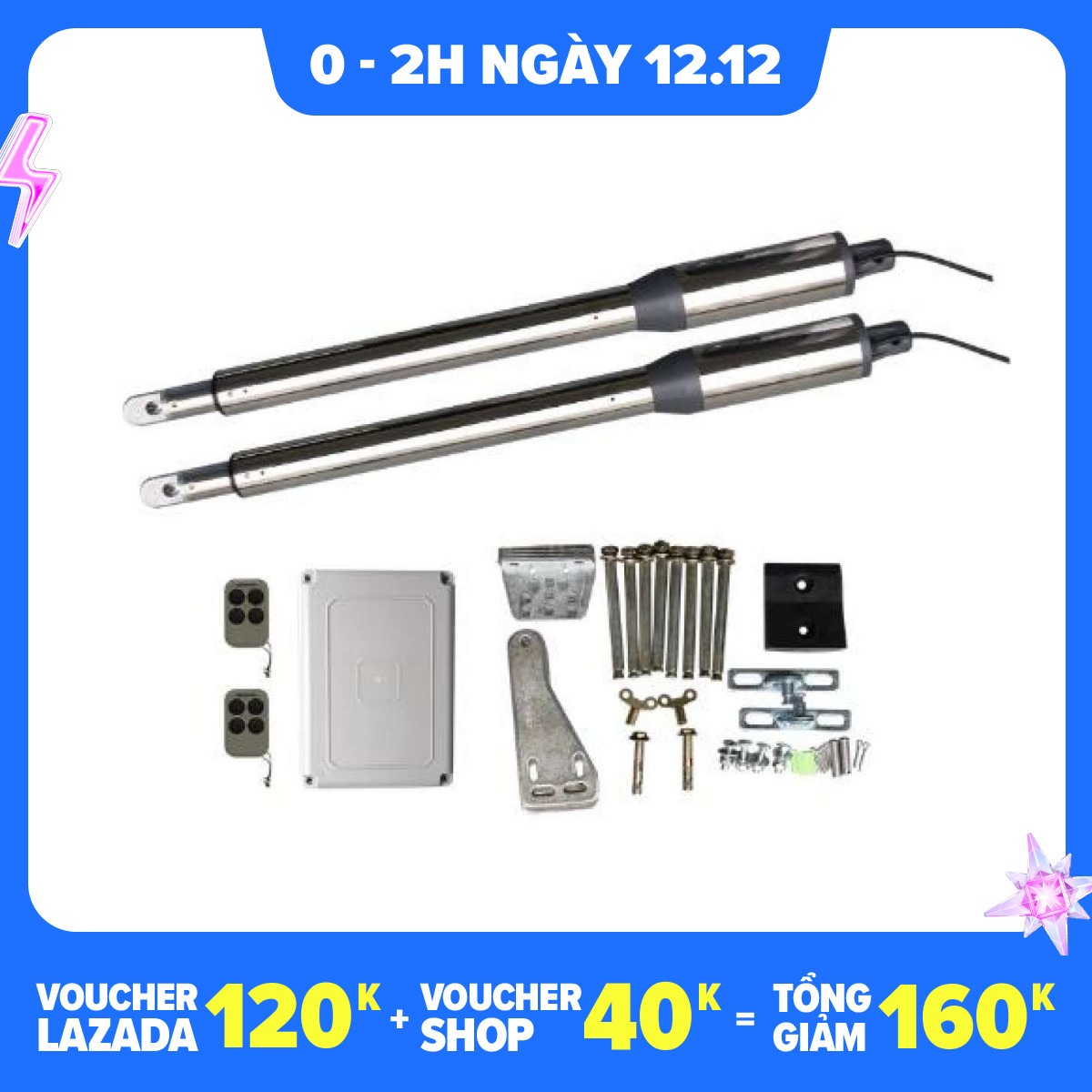 [Trả góp 0%] Mô tơ cửa tự động 2 Cánh Tay Đòn C01 Swing gate 400kg giá tốt và chất lượng tốt hiệu suất cao bền bỉ