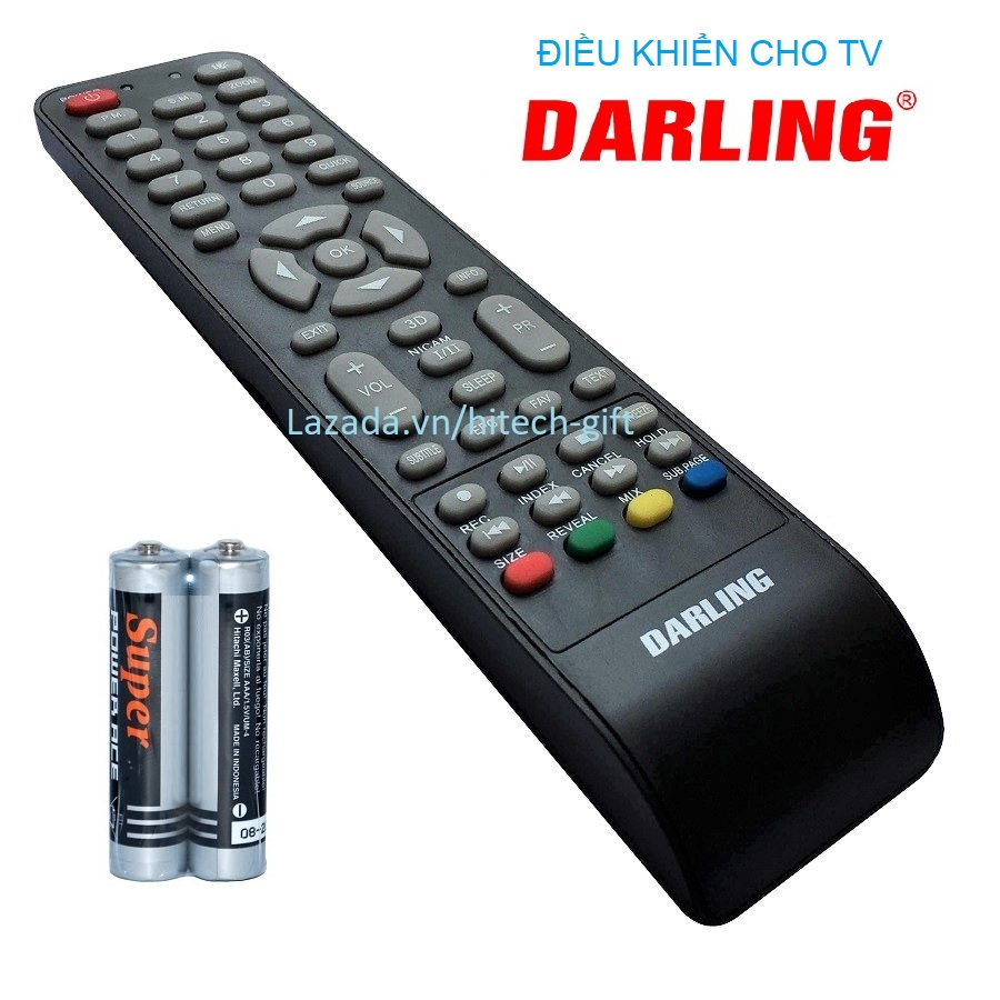Remote điều khiển tivi darling tv lcd led kèm pin