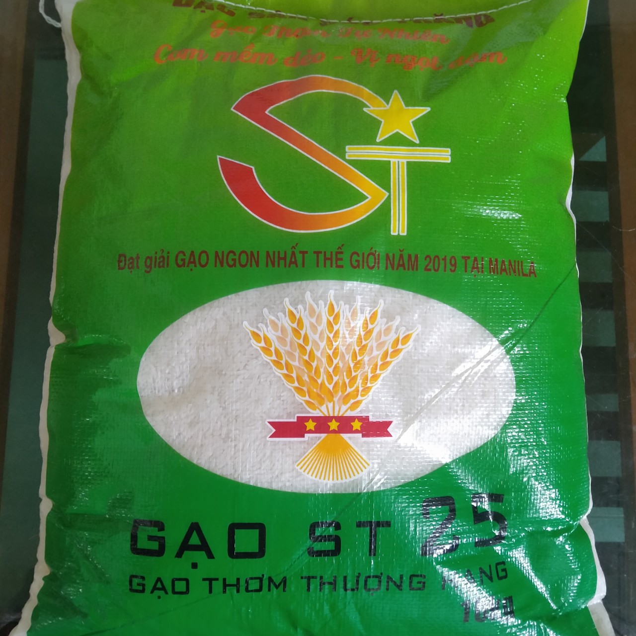 1kg Gạo ST25 - Gạo Thơm ST25 Ngon, Thơm, Dẻo(Chia từ bao to)