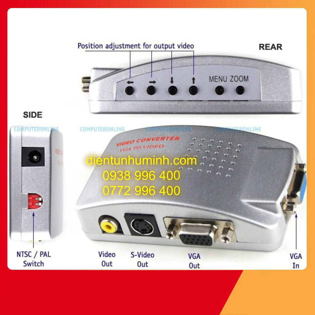 Bộ chuyển đổi VGA sang AV+ S-VIDEO