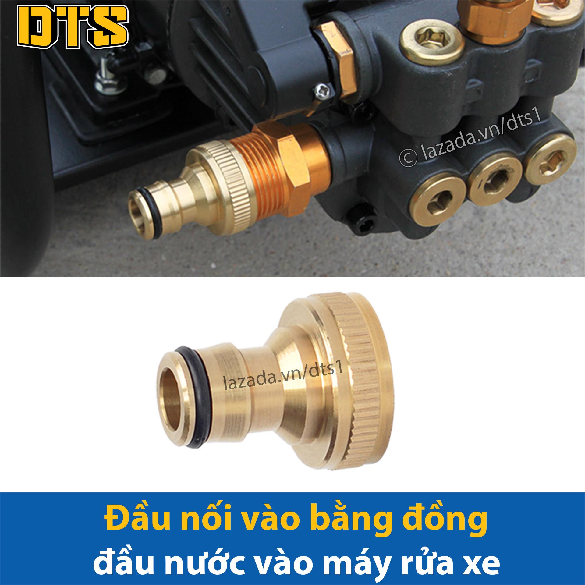 Đầu nối vào bằng đồng - Đầu hút nước vào máy rửa xe áp lực cao, máy xịt rửa xe - Thay thế đầu nối nhựa theo máy xịt rửa xe áp lực cao