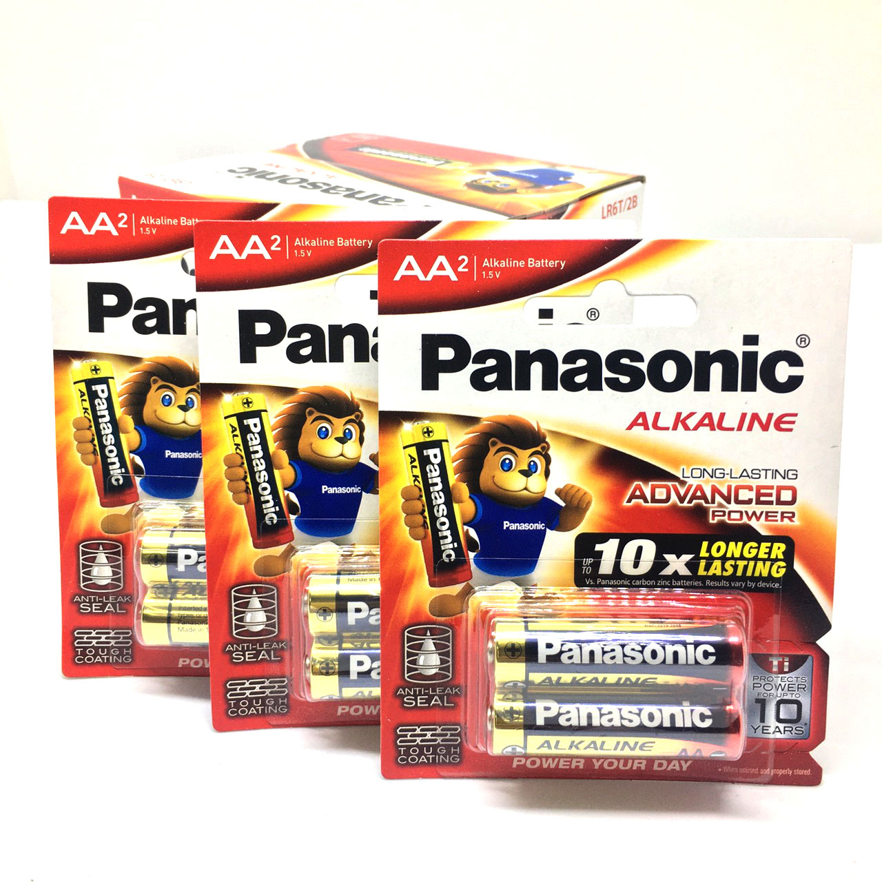 Hộp pin aa panasonic alkaline tiểu kiềm lr6t/2b cao cấp - hàng chính hãng