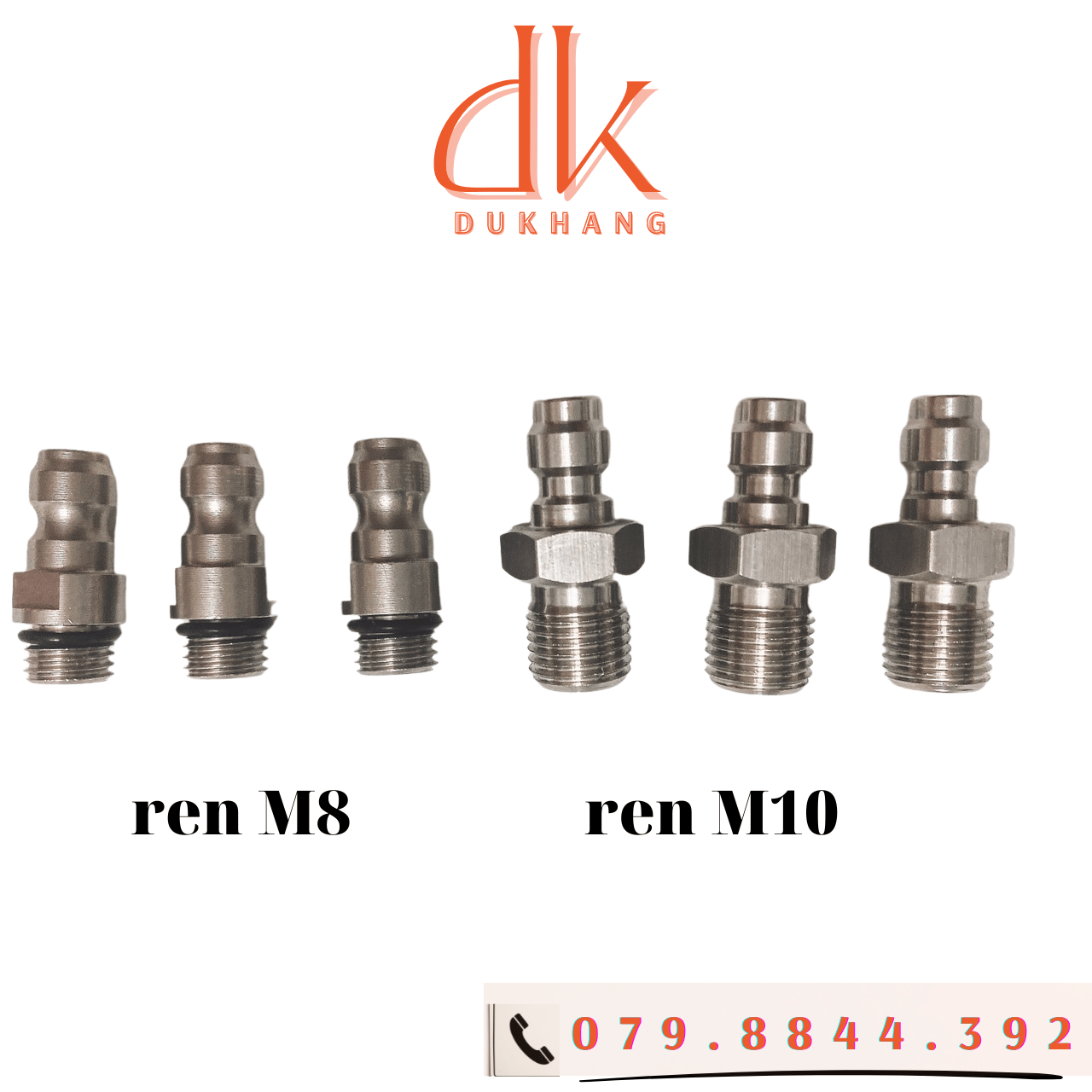 Van 1 chiều nạp khí cont ren M8, M10