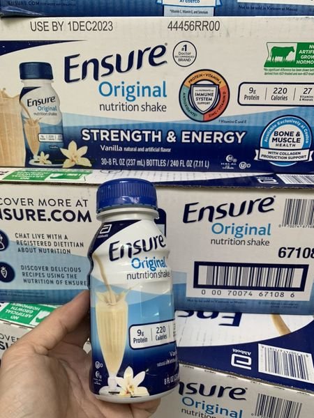 Thùng 30 chai sữa Ensure Mỹ  Vanila 237ml