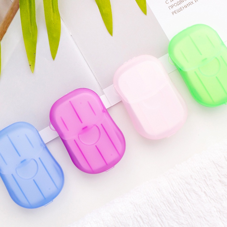 [HCM] Xà Phòng Giấy Dùng 1 Lần,nhỏ Gọn, Tiện Lợi, Dễ Dàng Bỏ Túi Mang Theo(hộp 20 Miếng) CozyZone520
