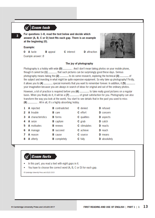 English Exam Booster With Answer Key - A2 - B1- First for schools - Advanced