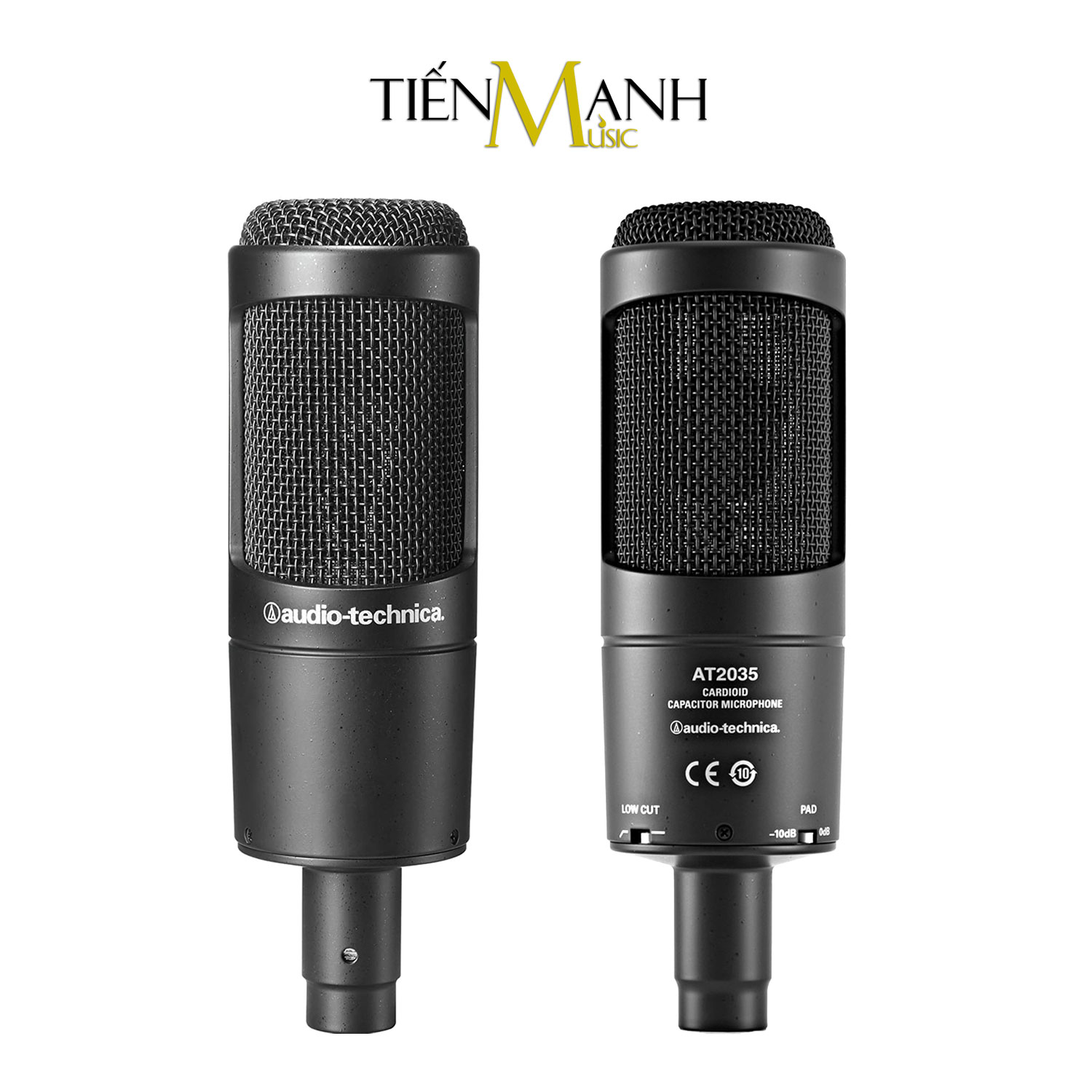 [Trả góp 0%] [Chính Hãng] Micro AT2035 Audio Technica Mic Thu Âm Phòng Studio Biểu Diễn Chuyên Nghiệp Microphone Cardioid AT-2035