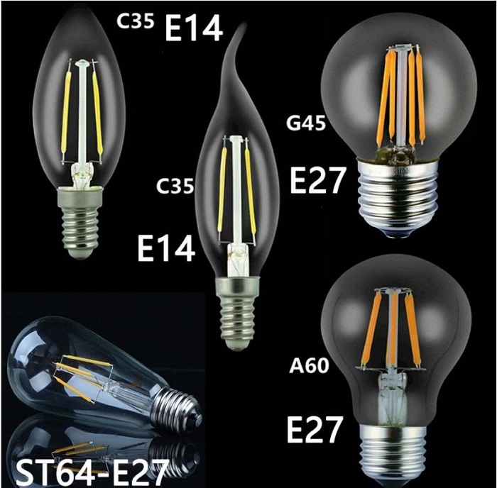 Bóng đèn Led Edison G95 8W đui E27.
