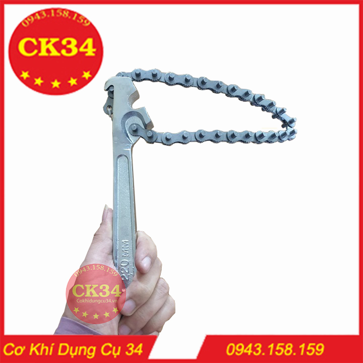 Cờ lê xích 300mm FQ 12'' chuyên dụng mở lọc dầu, mở cốc lọc chuyên dụng