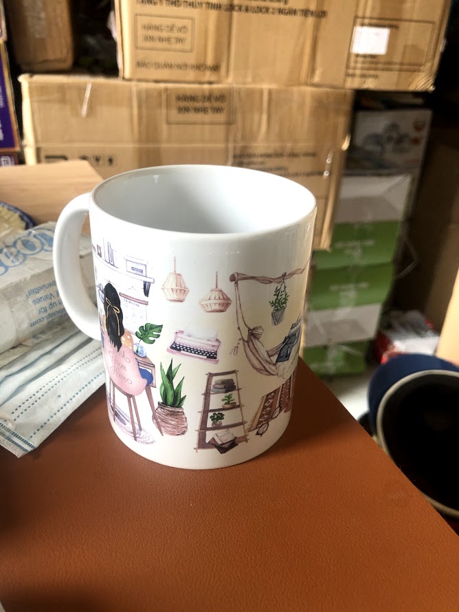 LY CỐC GỐM SỨ TRÁNG MEN HÌNH COOL