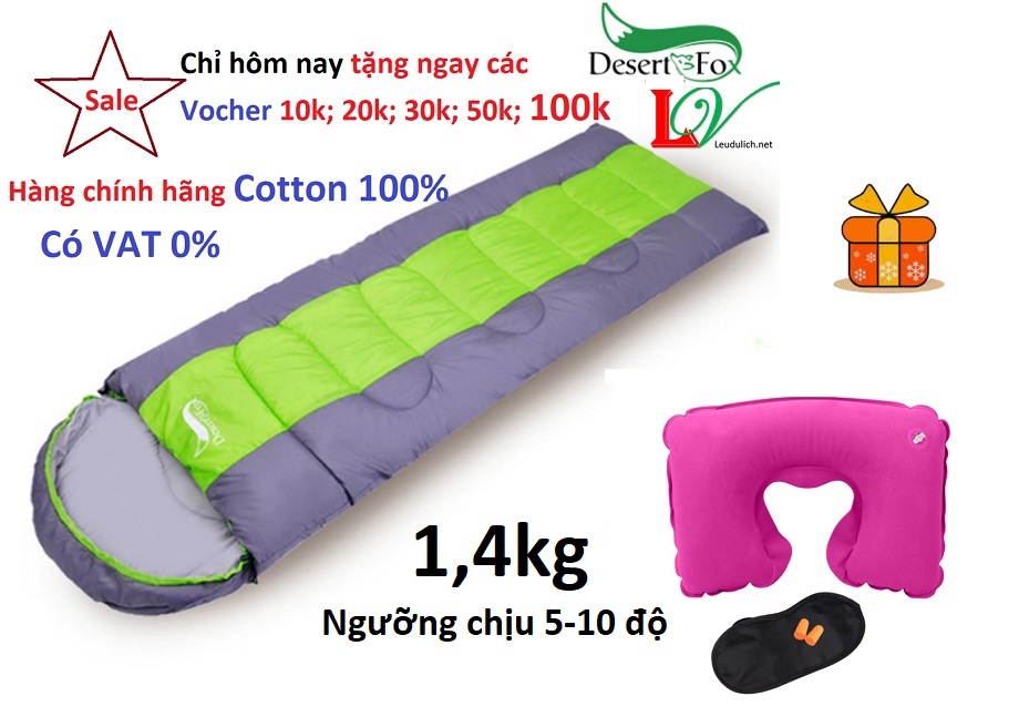 Túi ngủ cao cấp Desert Fox cho dân văn phòng