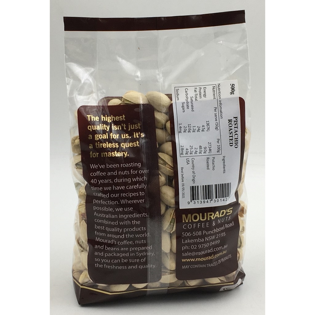 500Gr Hạt Dẻ Cười Mourad's - Hàng Úc