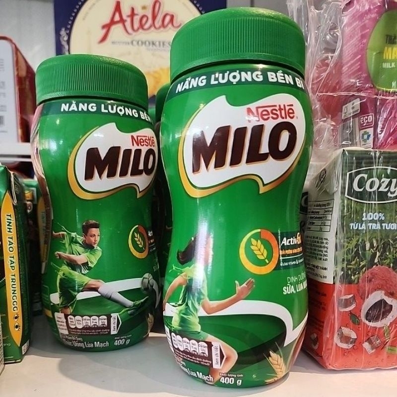 Thức uống lúa mạch Nestlé® Milo® nguyên chất 400g (hũ nhựa) Tiện Dụng
