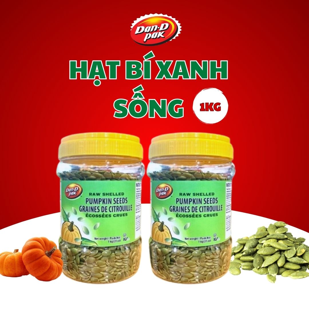 [Chính hãng] Hạt bí xanh 1kg Dan D Pak