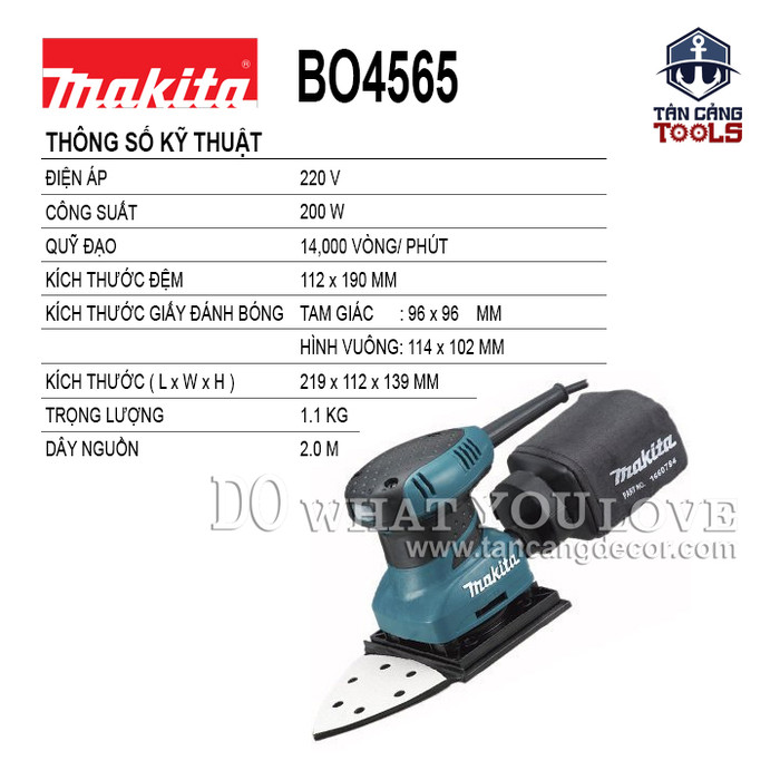 Máy Chà Nhám Rung Makita BO4565 200W
