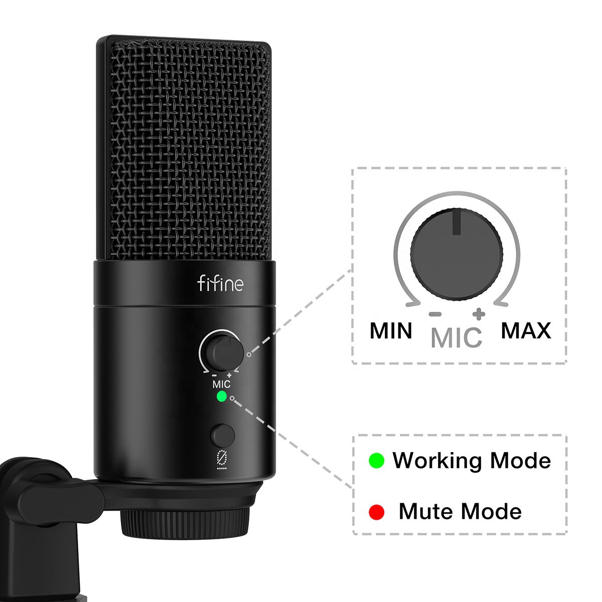 Bộ Micro Thu Âm Cổng USB-A & USB-C Cho PC/Laptop FIFINE T683