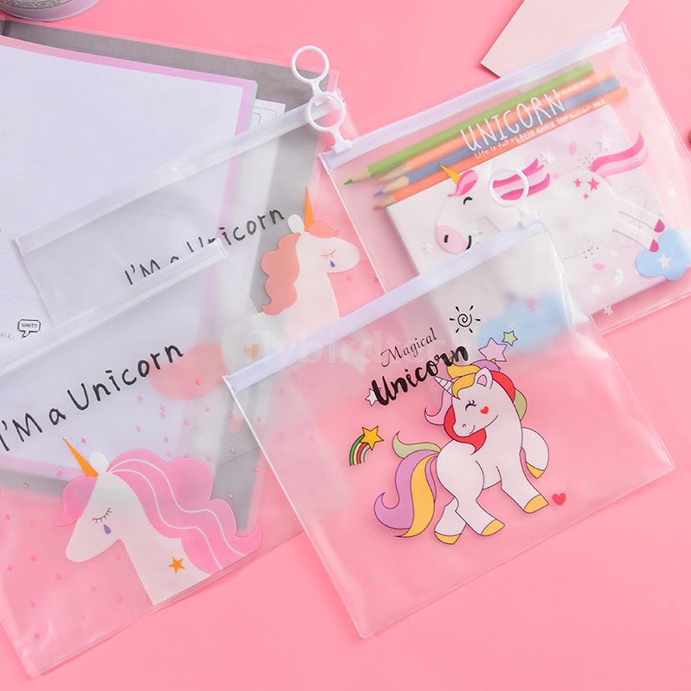 Sét 2 Chiếc Túi Đựng Bút Có Khóa Trong Suốt