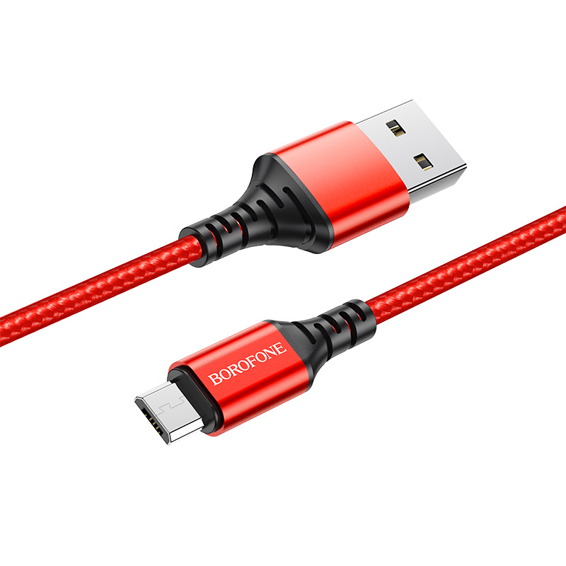 Cáp Sạc Type C, Micro USB Dây Dù Borofone BX54 1m Chính Hãng